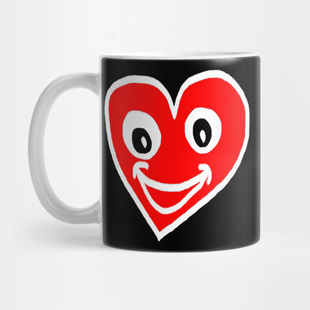 Smiling Heart Face by Creatifly Graphic Tees