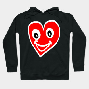 Smiling Heart Face Hoodie