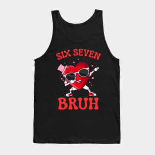 Six Seven Bruh Heart Tank Top