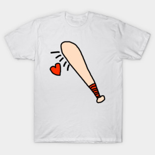 Baseball Bat Love Heart T-Shirt
