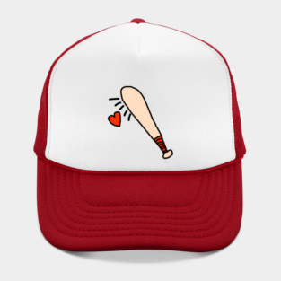 Baseball Bat Love Heart Hat