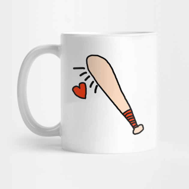 Baseball Bat Love Heart by Creatifly Graphic Tees