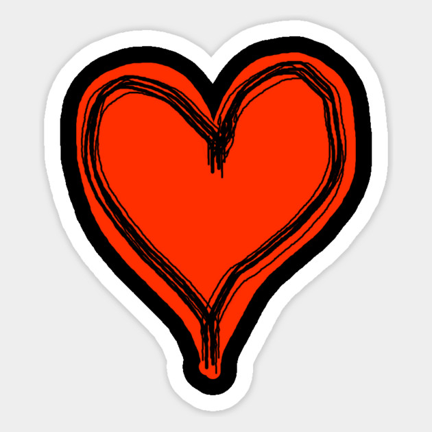 Valentine Heart Magnet by Creatifly Graphic Tees