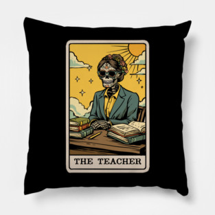 The Teacher Tarot Card Pillow