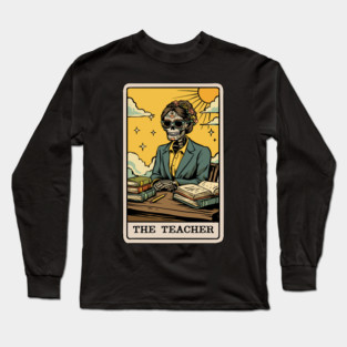 The Teacher Tarot Card Long Sleeve T-Shirt