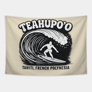 Teahupo'o Tahiti Tapestry