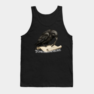Giant Tweed Raven with Quill and Tomorrowmore Scroll Tank Top