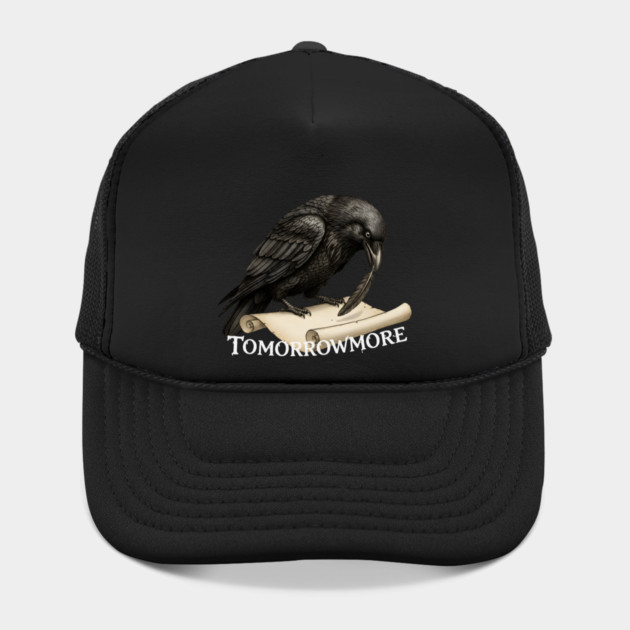 Giant Tweed Raven with Quill and Tomorrowmore Scroll by criarthdesign