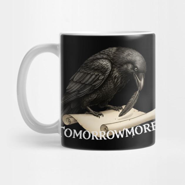 Giant Tweed Raven with Quill and Tomorrowmore Scroll by criarthdesign