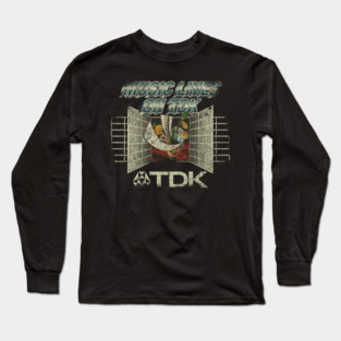 Music Lives on TDK 1987 Long Sleeve T-Shirt