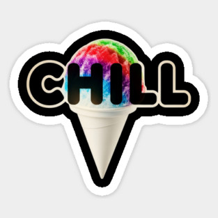 Chill Snow Cone Sticker