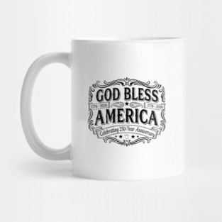 God Bless America – Faith and Freedom 250 Mug
