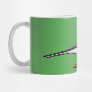 Loggerhead Shrike Bird Illustration | Minimal Wildlife Art Mug
