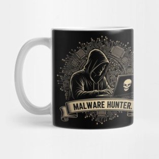 Malware Hunter Hacker Silhouette Mug