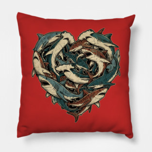 Shark Heart Pillow