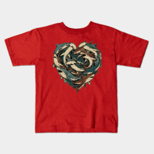Shark Heart Kids T-Shirt