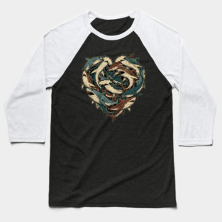 Shark Heart Baseball T-Shirt
