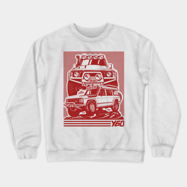 nissan patrol y60 4x4 Crewneck Sweatshirt by monsalveautos