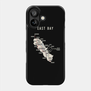 East Bay Subway Map Phone Case