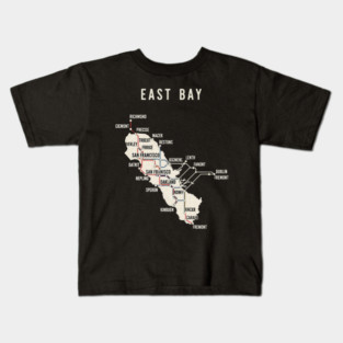 East Bay Subway Map Kids T-Shirt