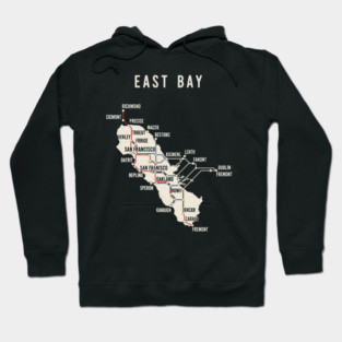 East Bay Subway Map Hoodie