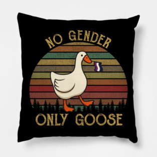 Chaos Avian Identity No Gender Only Goose Retro Pillow