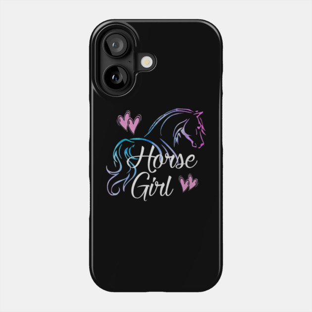 Horse Girl Equestrian Rider Horse Lover Phone Case by yangho