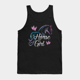 Horse Girl Equestrian Rider Horse Lover Tank Top