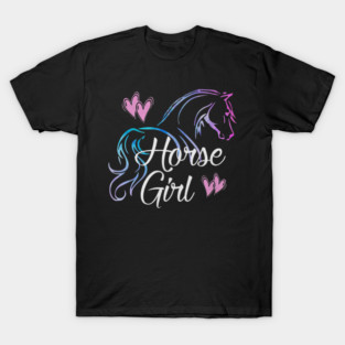Horse Girl Equestrian Rider Horse Lover T-Shirt