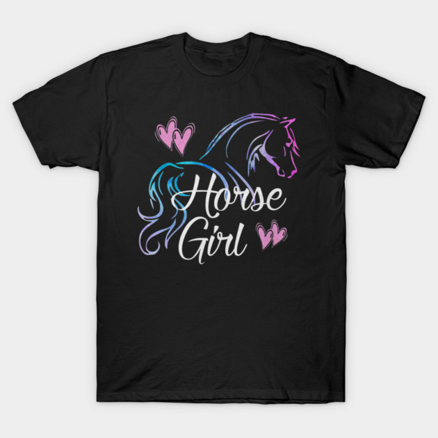 Horse Girl Equestrian Rider Horse Lover T-Shirt by yangho