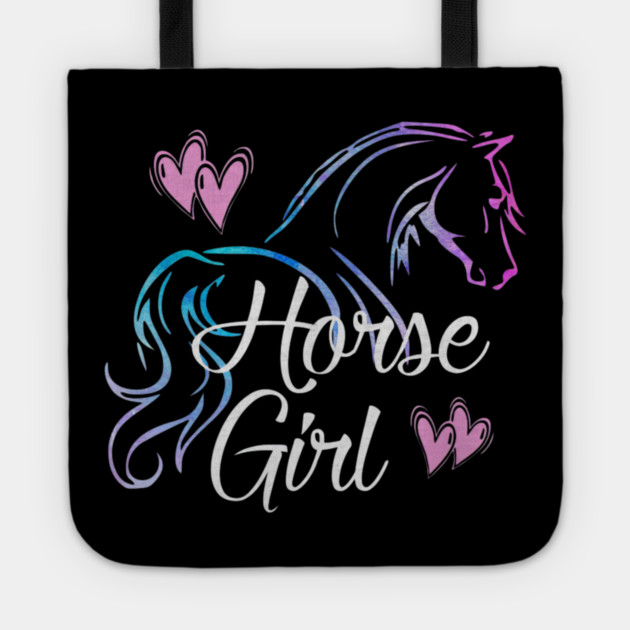 Horse Girl Equestrian Rider Horse Lover Tote by yangho
