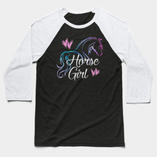 Horse Girl Equestrian Rider Horse Lover Baseball T-Shirt