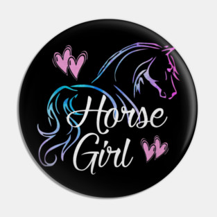 Horse Girl Equestrian Rider Horse Lover Pin