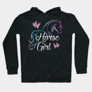Horse Girl Equestrian Rider Horse Lover Hoodie