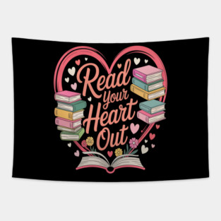 Reading Lover Book Reader Valentine Tapestry