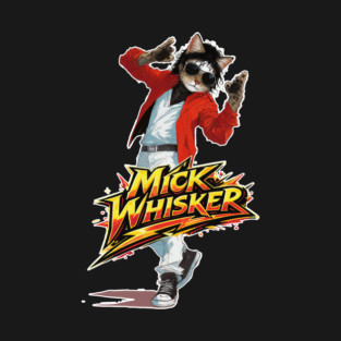 Mick Whisker – Rock Legend Cat T-Shirt