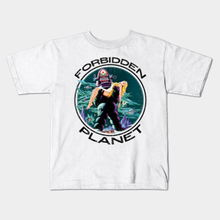 Forbidden Planet Robot Alien Babe Tee Kids T-Shirt