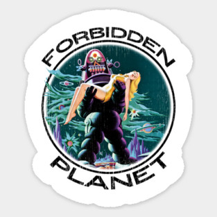 Forbidden Planet Robot Alien Babe Tee Magnet