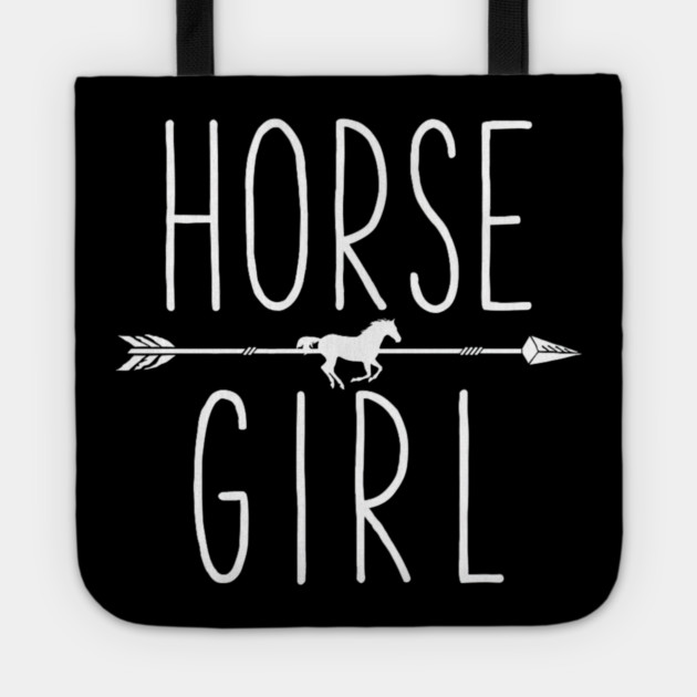 Horse Girl I Love My Horses Equestrian Horseback Riding Tote by yangho