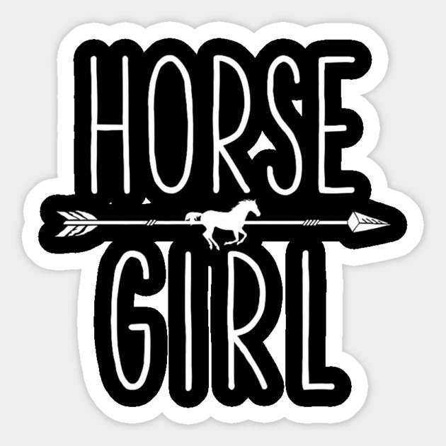 Horse Girl I Love My Horses Equestrian Horseback Riding Magnet by yangho