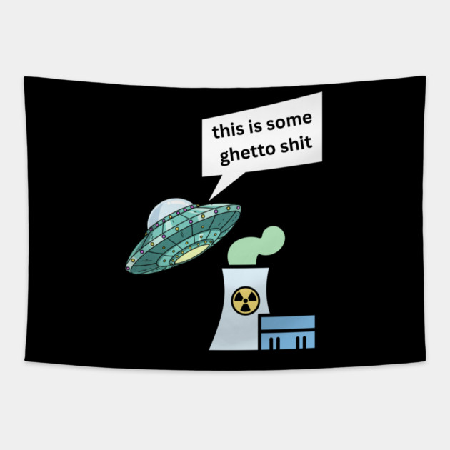 Aliens Tapestry by Low Life Shirts