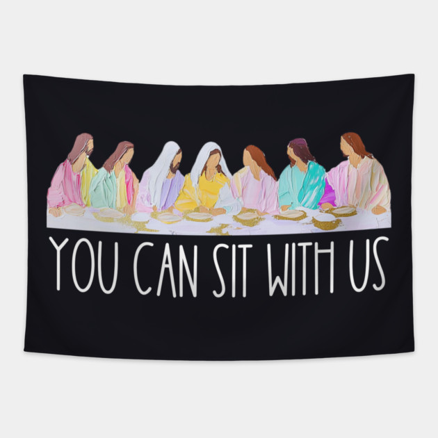 You Can Sit With Us Tapestry by Charles's Store 8