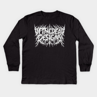 DEATH METAL LOGO Kids Long Sleeve T-Shirt
