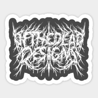 DEATH METAL LOGO Sticker