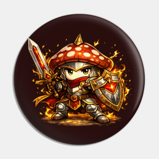 Ignis Mycora – The Flameguard Mushroom Knight Pin