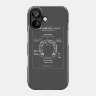 horseshoe blueprint Phone Case