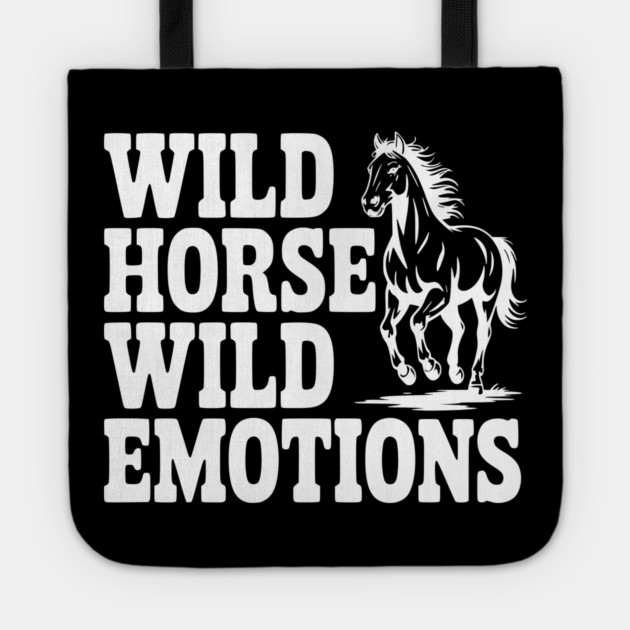 Wild Horse, Wild Emotions Tote by Frank Ring