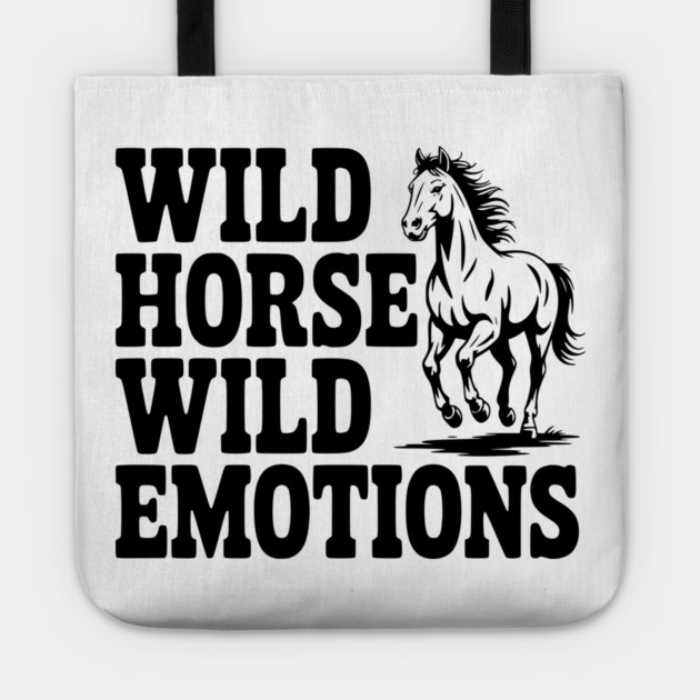 Wild Horse, Wild Emotions Tote by Frank Ring