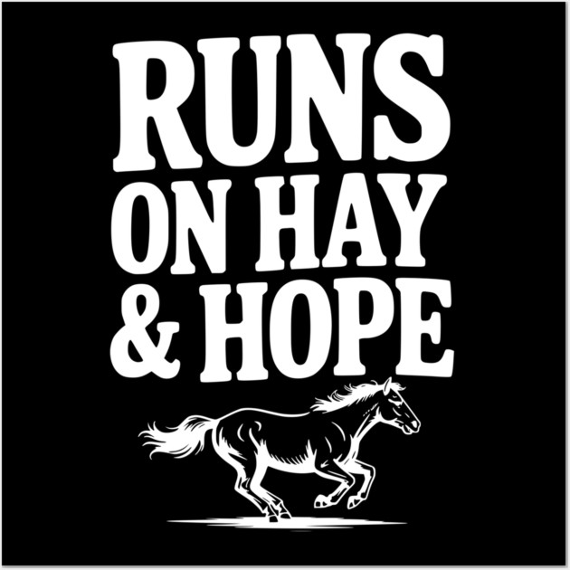 Runs on Hay & Hope Wall Art by Frank Ring