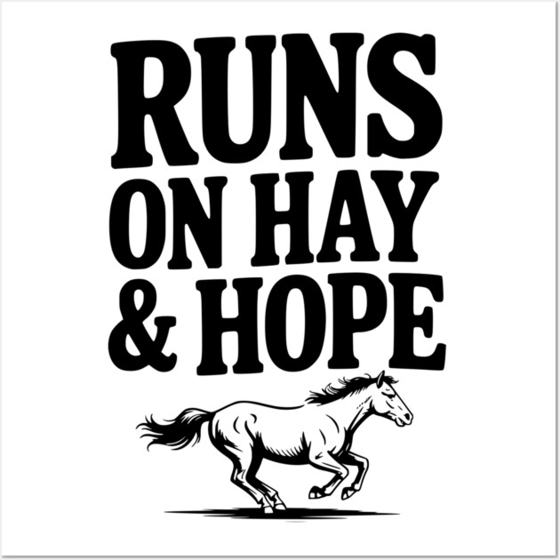 Runs on Hay & Hope Wall Art by Frank Ring